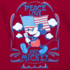 Disney Mickey Mouse Americana T-Shirt For Adults 3 Disney Mickey Mouse Americana T-Shirt For Adults -Clothing Shop 7807107060515 3