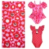 Disney Minnie Mouse Red Swim Collection For Girls