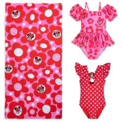 Disney Minnie Mouse Red Swim Collection For Girls
